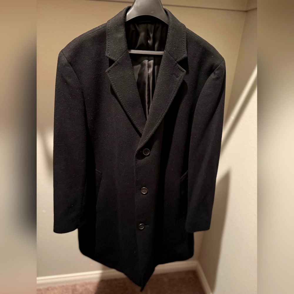 Ralph Lauren Men's Black Topcoat